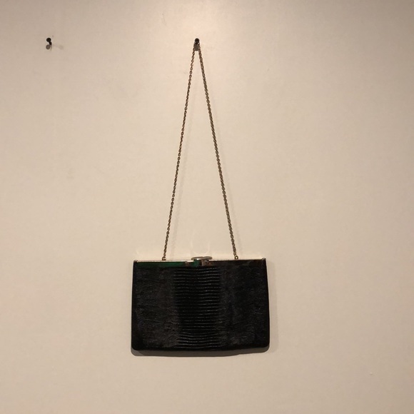 Etra Genuine Leather Vintage Chain Strap Shoulder Bag - Picture 4 of 6